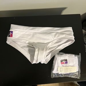 White Pole Fit Brazil Shorts